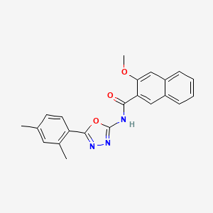 N-[5-(2,4-dimethylphenyl)-1,3,4-oxadiazol-2-yl]-3-methoxynaphthalene-2-carboxamide