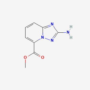 molecular formula C8H8N4O2 B2551237 Methyl 2-amino-[1,2,4]triazolo[1,5-a]pyridine-5-carboxylate CAS No. 1214902-53-0