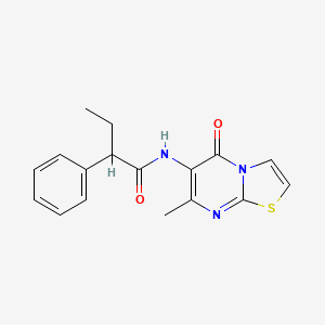 N-(7-methyl-5-oxo-5H-thiazolo[3,2-a]pyrimidin-6-yl)-2-phenylbutanamide