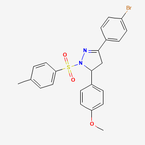 3-(4-bromophenyl)-5-(4-methoxyphenyl)-1-tosyl-4,5-dihydro-1H-pyrazole