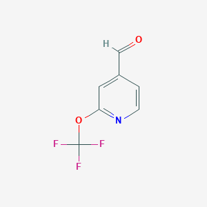 molecular formula C7H4F3NO2 B2551275 2-(Trifluoromethoxy)pyridine-4-carboxaldehyde CAS No. 1361810-21-0