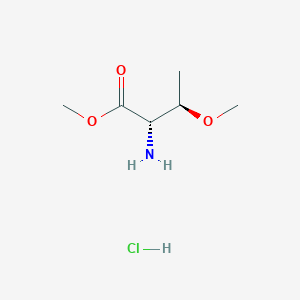molecular formula C6H14ClNO3 B2551288 Methyl (2S,3R)-2-amino-3-methoxybutanoate;hydrochloride CAS No. 71776-75-5