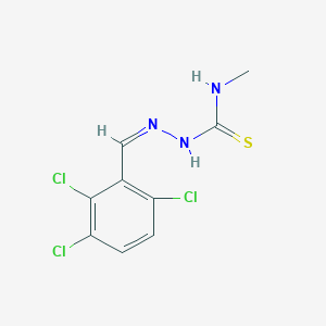 molecular formula C9H8Cl3N3S B255129 N-methyl-N'-(2,3,6-trichlorobenzylidene)carbamohydrazonothioic acid 