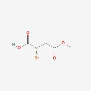 molecular formula C5H7BrO4 B2551302 (3S)-3-bromo-3-carboxypropionic acid methyl ester CAS No. 155148-23-5