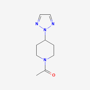 molecular formula C9H14N4O B2551303 1-(4-(2H-1,2,3-triazol-2-yl)piperidin-1-yl)ethanone CAS No. 2199062-55-8