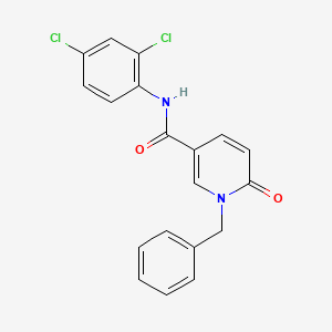 molecular formula C19H14Cl2N2O2 B2551307 1-benzyl-N-(2,4-dichlorophenyl)-6-oxopyridine-3-carboxamide CAS No. 941904-62-7