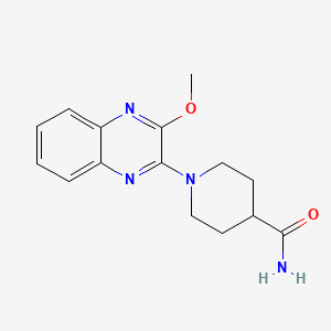 molecular formula C15H18N4O2 B2551319 1-(3-Methoxyquinoxalin-2-yl)piperidine-4-carboxamide CAS No. 883963-99-3