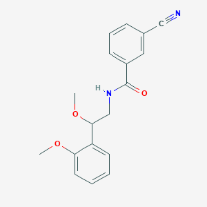 3-cyano-N-(2-methoxy-2-(2-methoxyphenyl)ethyl)benzamide