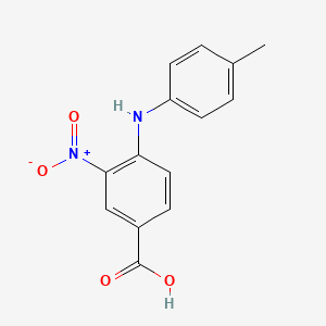 molecular formula C14H12N2O4 B2551385 3-Nitro-4-(4-toluidino)benzoic acid CAS No. 148304-21-6