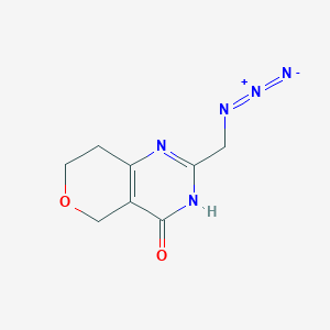 molecular formula C8H9N5O2 B2551389 2-(Azidomethyl)-1,5,7,8-tetrahydropyrano[4,3-d]pyrimidin-4-one CAS No. 1419953-82-4