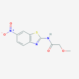 molecular formula C10H9N3O4S B255139 2-(Methoxyacetylamino)-6-nitrobenzothiazole 