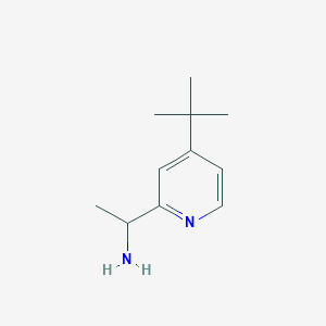 molecular formula C11H18N2 B2551404 1-(4-叔丁基吡啶-2-基)乙胺 CAS No. 1824171-88-1