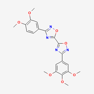 3-(3,4-Dimethoxyphenyl)-3'-(3,4,5-trimethoxyphenyl)-5,5'-bi-1,2,4-oxadiazole