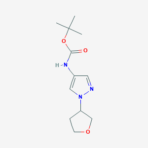 B2551468 tert-butyl (1-(tetrahydrofuran-3-yl)-1H-pyrazol-4-yl)carbamate CAS No. 1797864-66-4