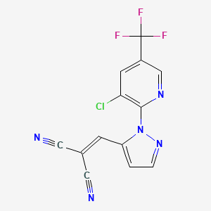 2-({1-[3-chloro-5-(trifluoromethyl)-2-pyridinyl]-1H-pyrazol-5-yl}methylene)malononitrile