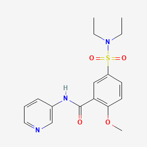 molecular formula C17H21N3O4S B2551479 5-(N,N-diethylsulfamoyl)-2-methoxy-N-(pyridin-3-yl)benzamide CAS No. 919242-91-4