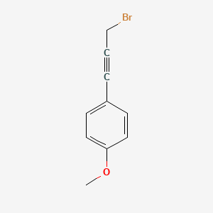 molecular formula C10H9BrO B2551487 1-(3-Bromoprop-1-yn-1-yl)-4-methoxybenzene CAS No. 173019-85-7