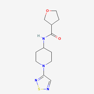N-(1-(1,2,5-thiadiazol-3-yl)piperidin-4-yl)tetrahydrofuran-3-carboxamide