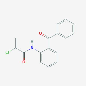 molecular formula C16H14ClNO2 B2551502 N-(2-benzoylphenyl)-2-chloropropanamide CAS No. 730950-05-7