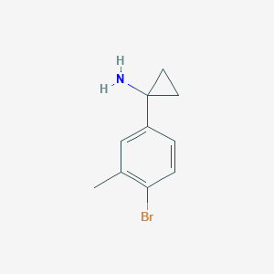 1-(4-Bromo-3-methylphenyl)cyclopropan-1-amine