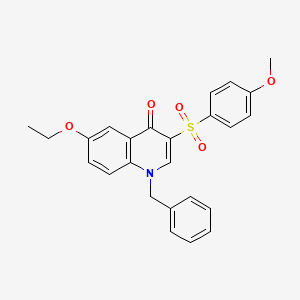 1-Benzyl-6-ethoxy-3-(4-methoxybenzenesulfonyl)-1,4-dihydroquinolin-4-one