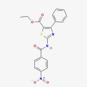 Ethyl 2-(4-nitrobenzamido)-4-phenylthiazole-5-carboxylate