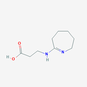 molecular formula C9H16N2O2 B2551530 N-(3,4,5,6-tetrahydro-2H-azepin-7-yl)-beta-alanine CAS No. 5249-21-8