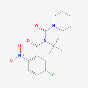N-(tert-butyl)-N-(5-chloro-2-nitrobenzoyl)piperidine-1-carboxamide