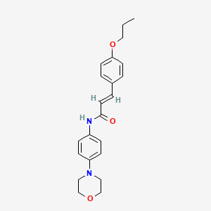 molecular formula C22H26N2O3 B2551552 (E)-N-(4-morpholinophenyl)-3-(4-propoxyphenyl)acrylamide CAS No. 433962-22-2
