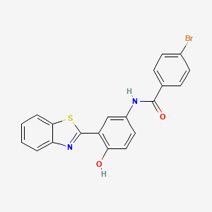 N-(3-(benzo[d]thiazol-2-yl)-4-hydroxyphenyl)-4-bromobenzamide