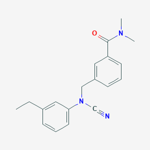 3-{[cyano(3-ethylphenyl)amino]methyl}-N,N-dimethylbenzamide