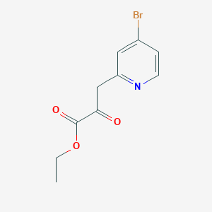 molecular formula C10H10BrNO3 B2551563 Ethyl 3-(4-bromopyridin-2-yl)-2-oxopropanoate CAS No. 2140305-33-3