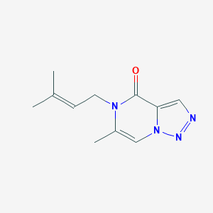 molecular formula C11H14N4O B2551568 6-Methyl-5-(3-methylbut-2-enyl)triazolo[1,5-a]pyrazin-4-one CAS No. 2415584-51-7