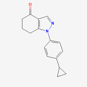 molecular formula C16H16N2O B2551576 1-(4-环丙基苯基)-1,5,6,7-四氢-4H-吲唑-4-酮 CAS No. 2288709-09-9