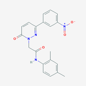 molecular formula C20H18N4O4 B2551584 N-(2,4-dimethylphenyl)-2-[3-(3-nitrophenyl)-6-oxopyridazin-1-yl]acetamide CAS No. 941883-34-7
