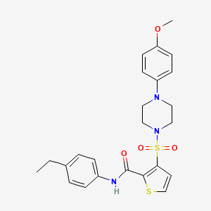 N-(4-ethylphenyl)-3-{[4-(4-methoxyphenyl)piperazin-1-yl]sulfonyl}thiophene-2-carboxamide