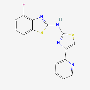 4-fluoro-N-(4-(pyridin-2-yl)thiazol-2-yl)benzo[d]thiazol-2-amine