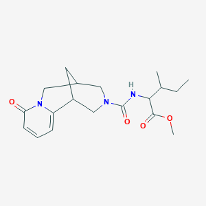 molecular formula C19H27N3O4 B2551601 methyl N-[(6-oxo-7,11-diazatricyclo[7.3.1.0~2,7~]trideca-2,4-dien-11-yl)carbonyl]isoleucinate CAS No. 956938-98-0