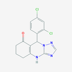 molecular formula C15H12Cl2N4O B255162 9-(2,4-dichlorophenyl)-5,6,7,9-tetrahydro[1,2,4]triazolo[5,1-b]quinazolin-8(4H)-one 