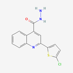 2-(5-Chlorothiophen-2-yl)quinoline-4-carbohydrazide