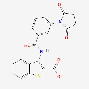 Methyl 3-(3-(2,5-dioxopyrrolidin-1-yl)benzamido)benzo[b]thiophene-2-carboxylate