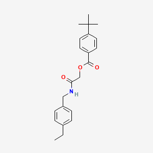 {[(4-Ethylphenyl)methyl]carbamoyl}methyl 4-tert-butylbenzoate