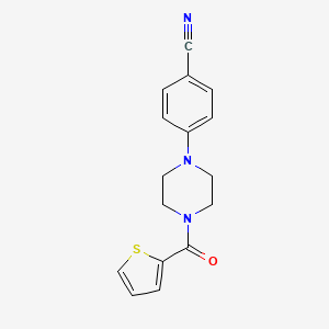 4-[4-(Thiophene-2-carbonyl)piperazin-1-yl]benzonitrile