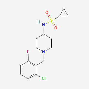 N-{1-[(2-chloro-6-fluorophenyl)methyl]piperidin-4-yl}cyclopropanesulfonamide