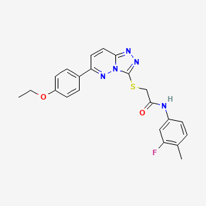 2-((6-(4-ethoxyphenyl)-[1,2,4]triazolo[4,3-b]pyridazin-3-yl)thio)-N-(3-fluoro-4-methylphenyl)acetamide