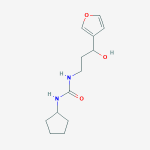 1-Cyclopentyl-3-(3-(furan-3-yl)-3-hydroxypropyl)urea