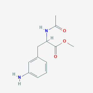 molecular formula C12H16N2O3 B2551643 Methyl 3-(3-aminophenyl)-2-acetamidopropanoate CAS No. 219826-11-6