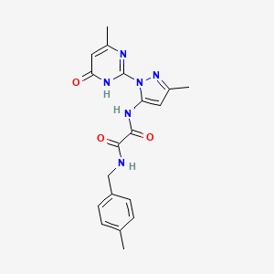 N1-(3-methyl-1-(4-methyl-6-oxo-1,6-dihydropyrimidin-2-yl)-1H-pyrazol-5-yl)-N2-(4-methylbenzyl)oxalamide