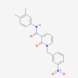 N-(3,4-dimethylphenyl)-1-(3-nitrobenzyl)-2-oxo-1,2-dihydropyridine-3-carboxamide