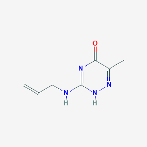 molecular formula C7H10N4O B255168 6-methyl-3-(prop-2-enylamino)-2H-1,2,4-triazin-5-one 